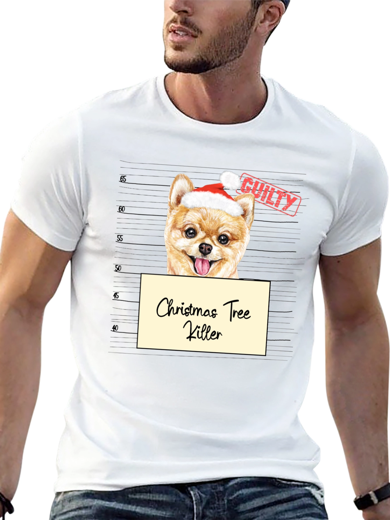 Christmas Tree Killer Dog T-Shirt