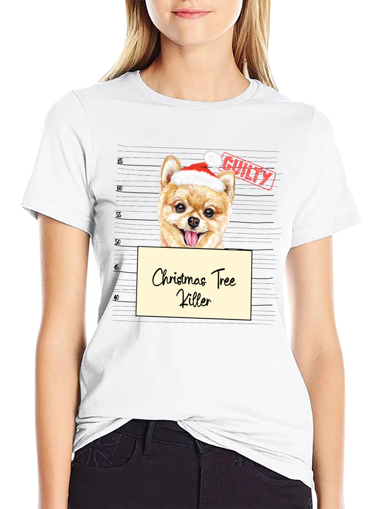 Christmas Tree Killer Dog T-Shirt