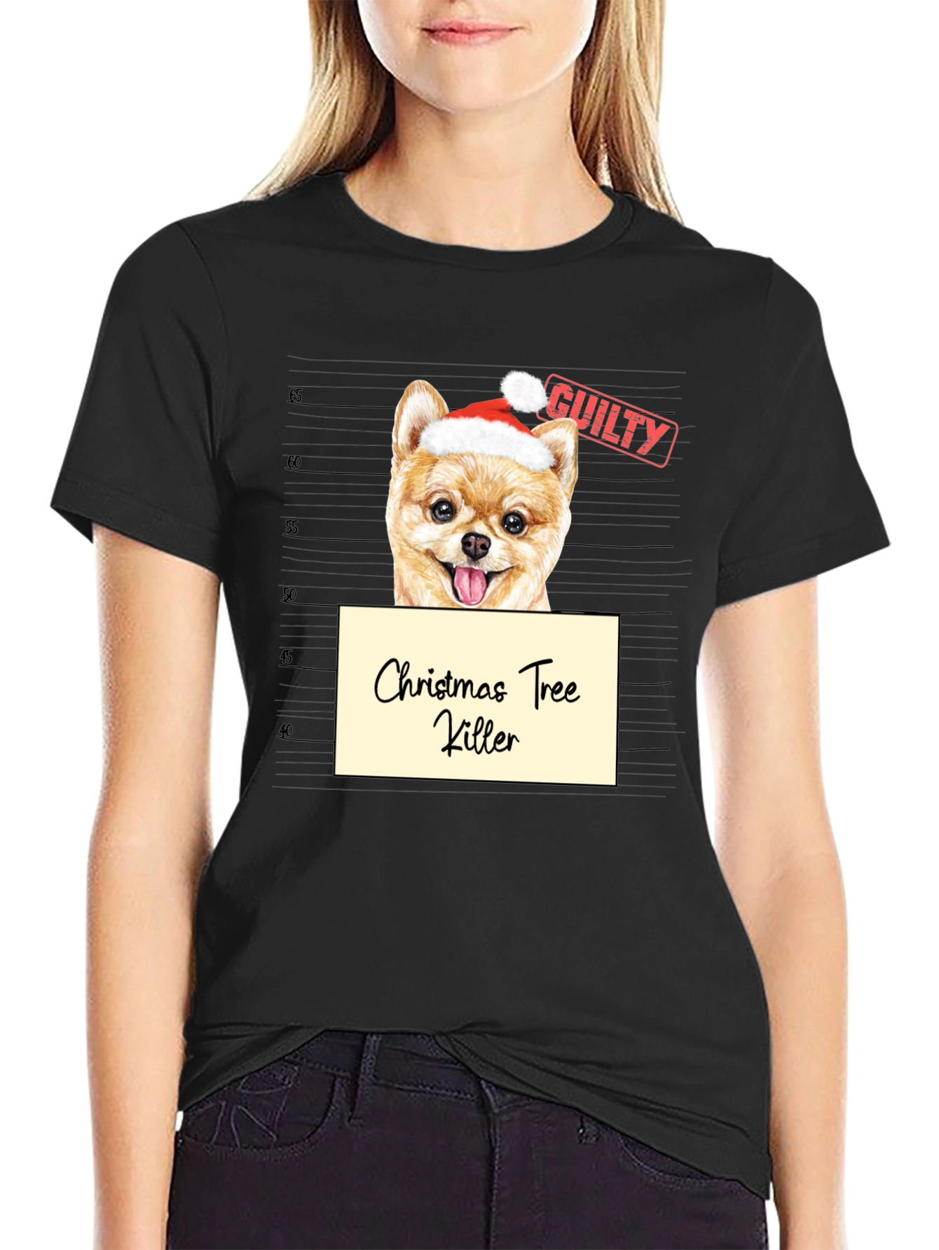 Christmas Tree Killer Dog T-Shirt