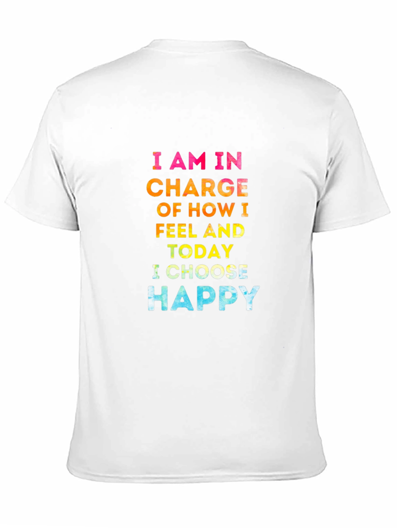 Choose Happy Graphic Tee - Inspirational Black T-Shirt