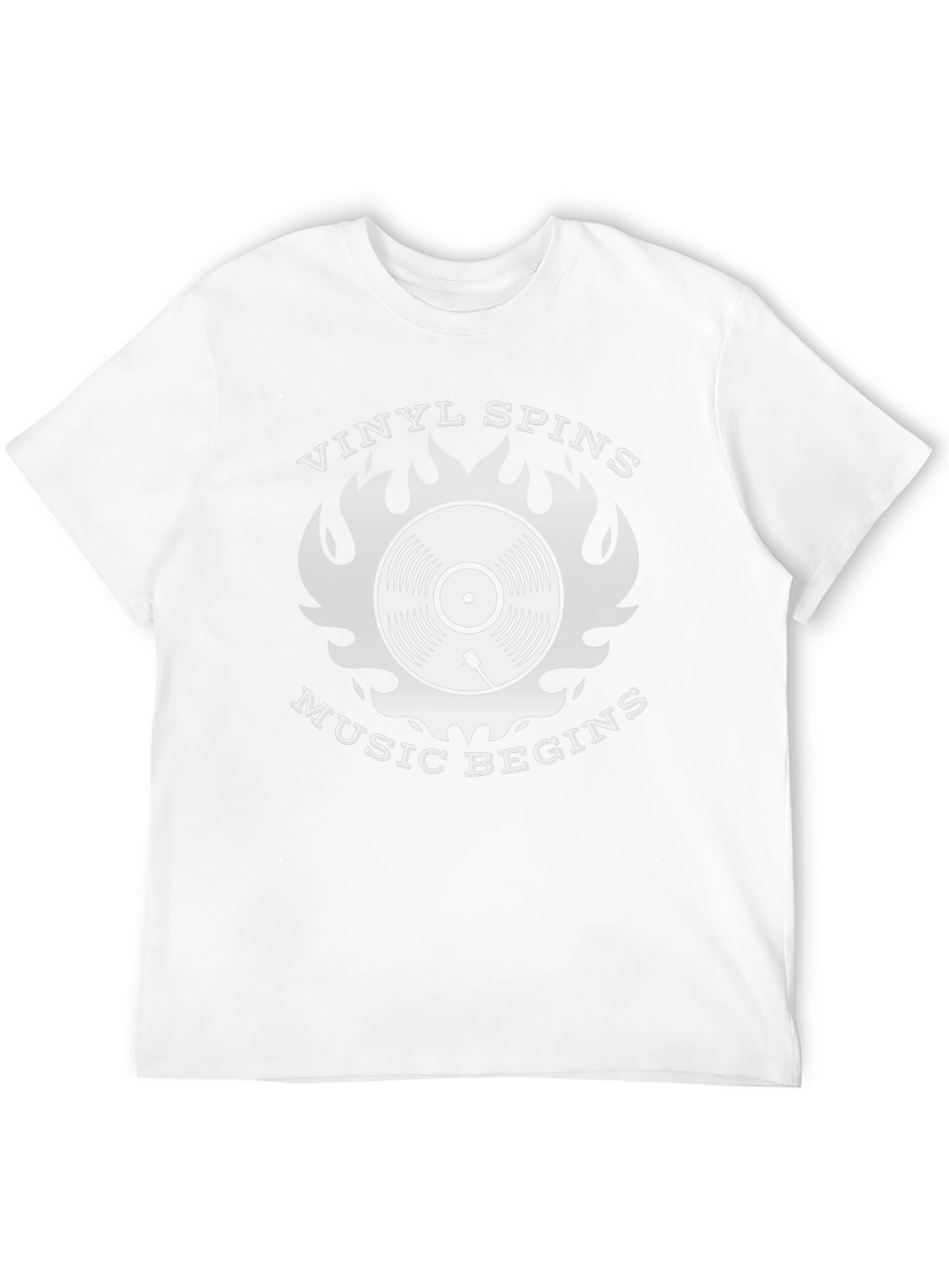 Vinyl Spins Music Begins Graphic T-Shirt