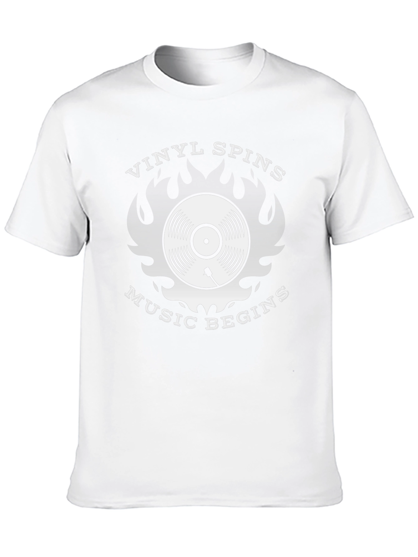 Vinyl Spins Music Begins Graphic T-Shirt