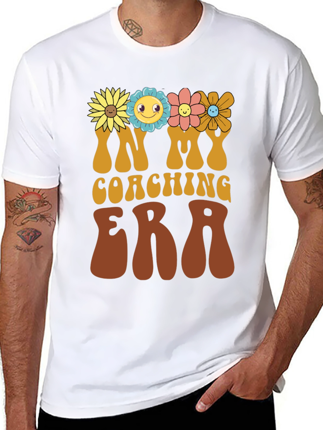 Coaching Era T-Shirt with Floral Design