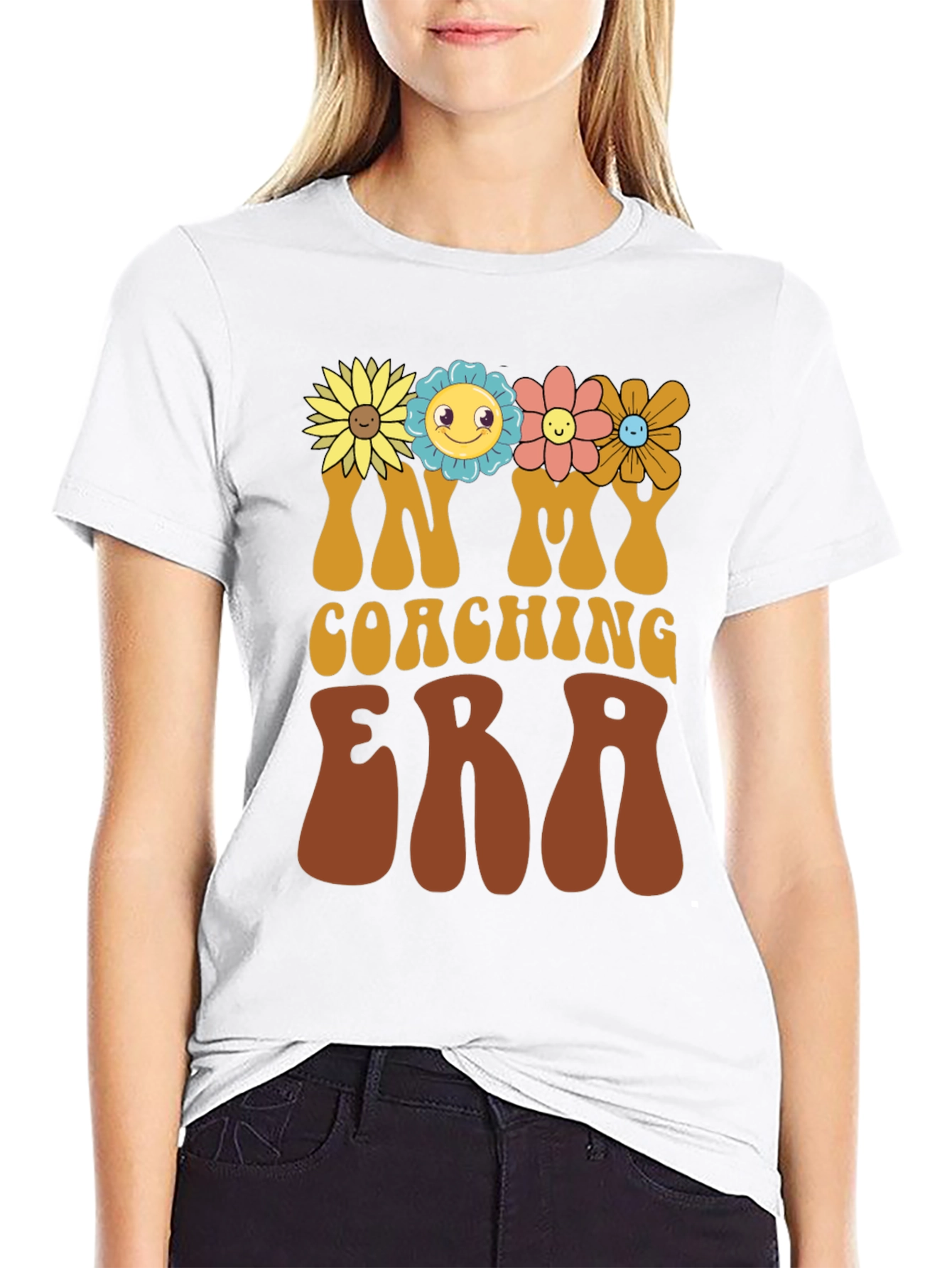 Coaching Era T-Shirt with Floral Design