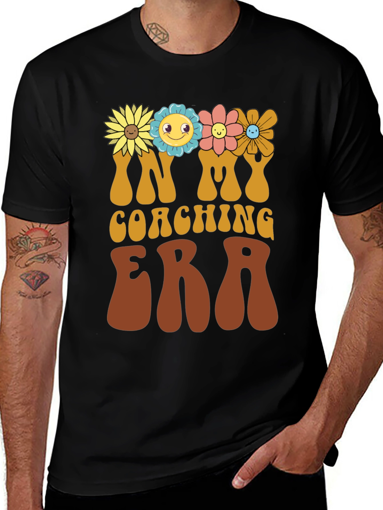 Coaching Era T-Shirt with Floral Design