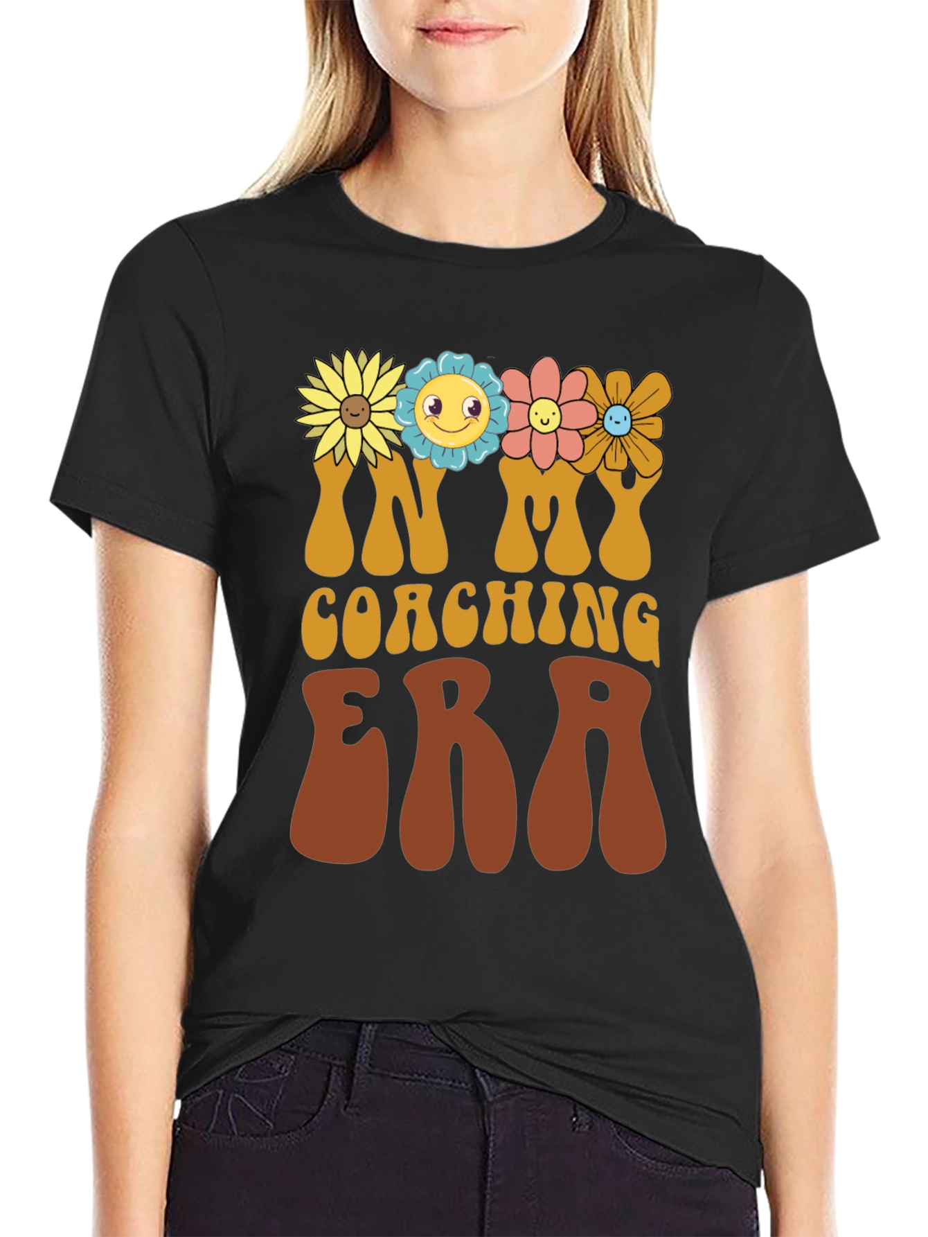 Coaching Era T-Shirt with Floral Design