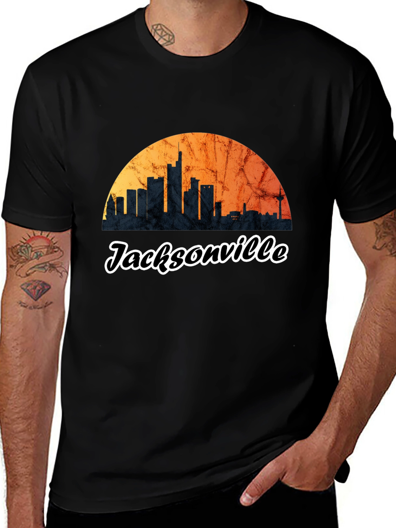 Jacksonville Skyline Graphic Tee - City Pride T-Shirt