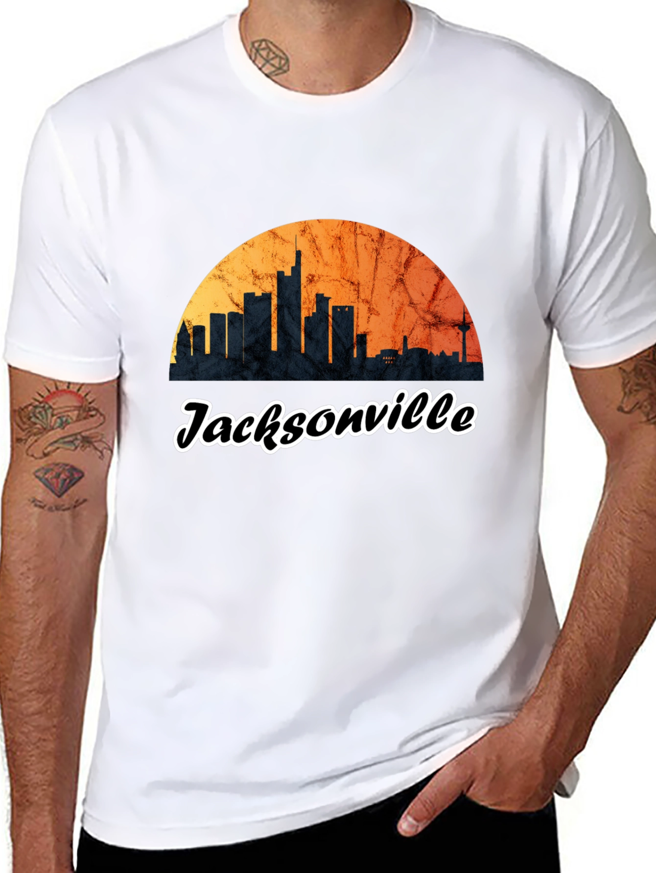 Jacksonville Skyline Graphic Tee - City Pride T-Shirt