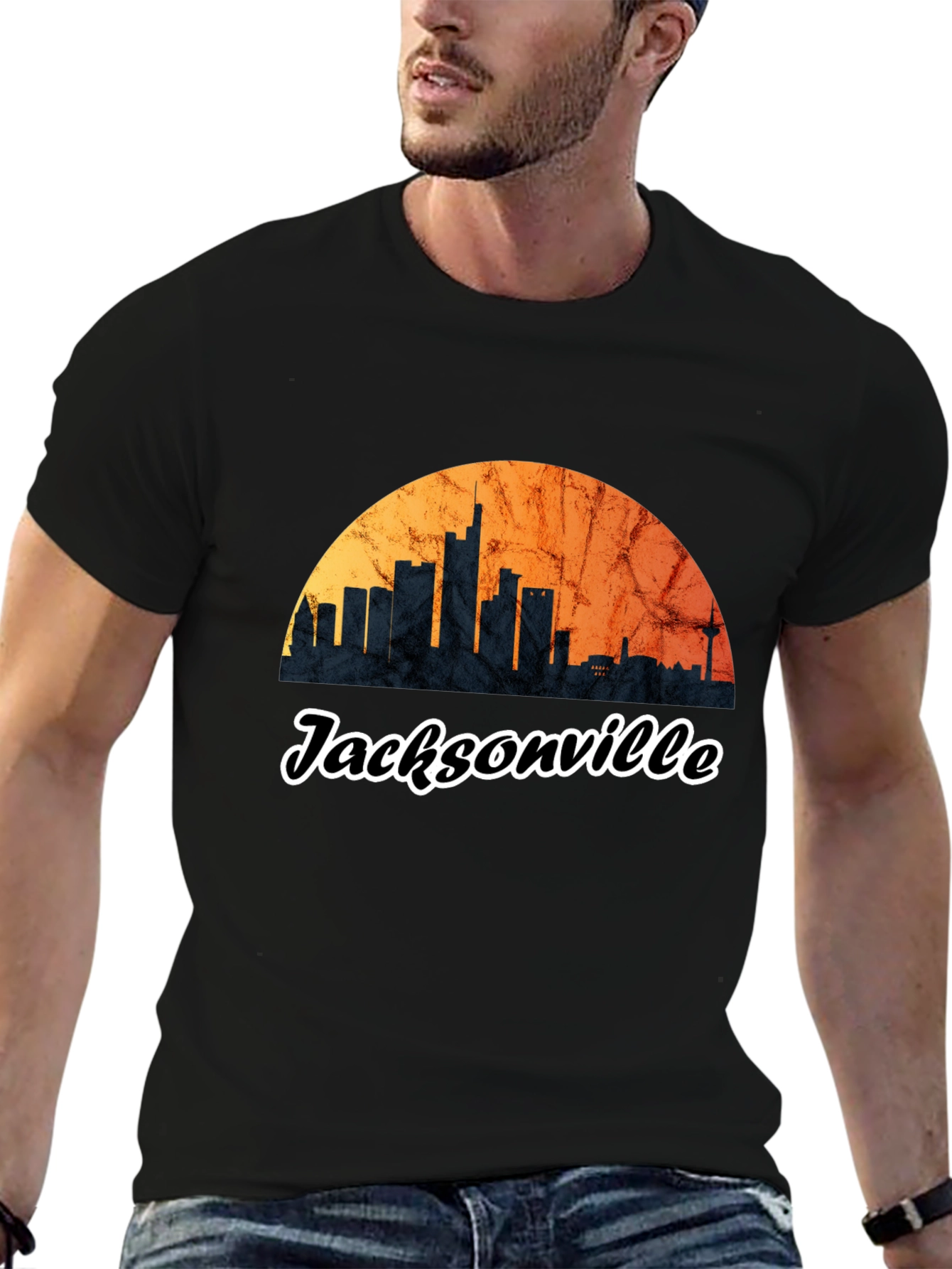Jacksonville Skyline Graphic Tee - City Pride T-Shirt