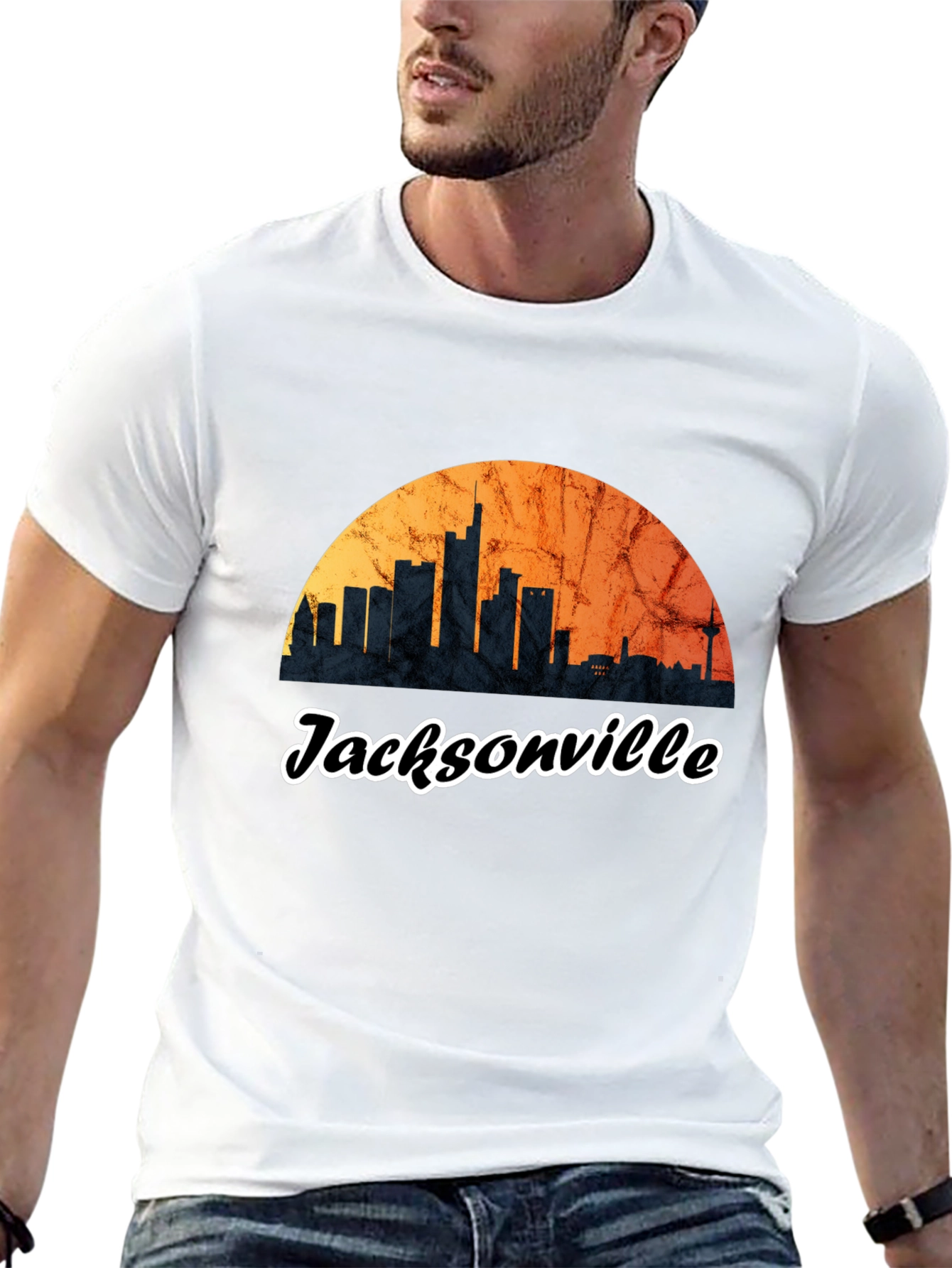Jacksonville Skyline Graphic Tee - City Pride T-Shirt