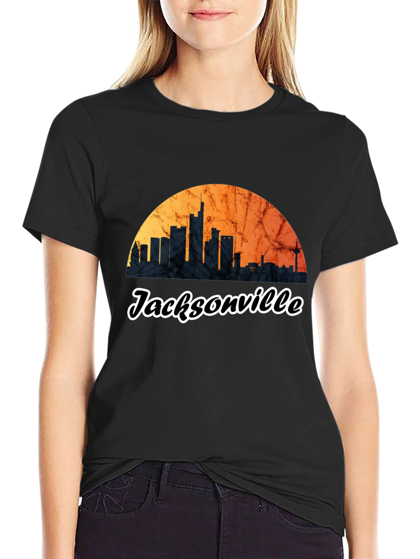 Jacksonville Skyline Graphic Tee - City Pride T-Shirt