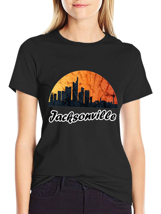 Jacksonville Skyline Graphic Tee - City Pride T-Shirt