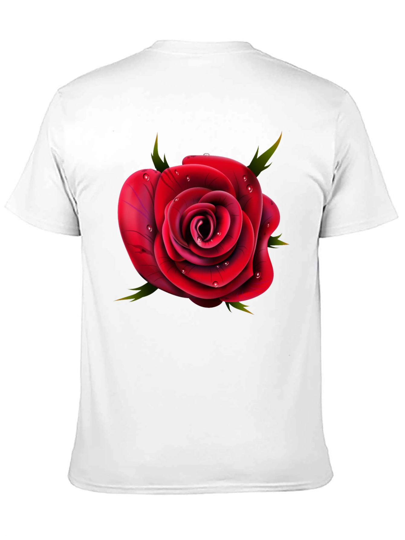 Rose Graphic T-Shirt - Elegant Floral Design