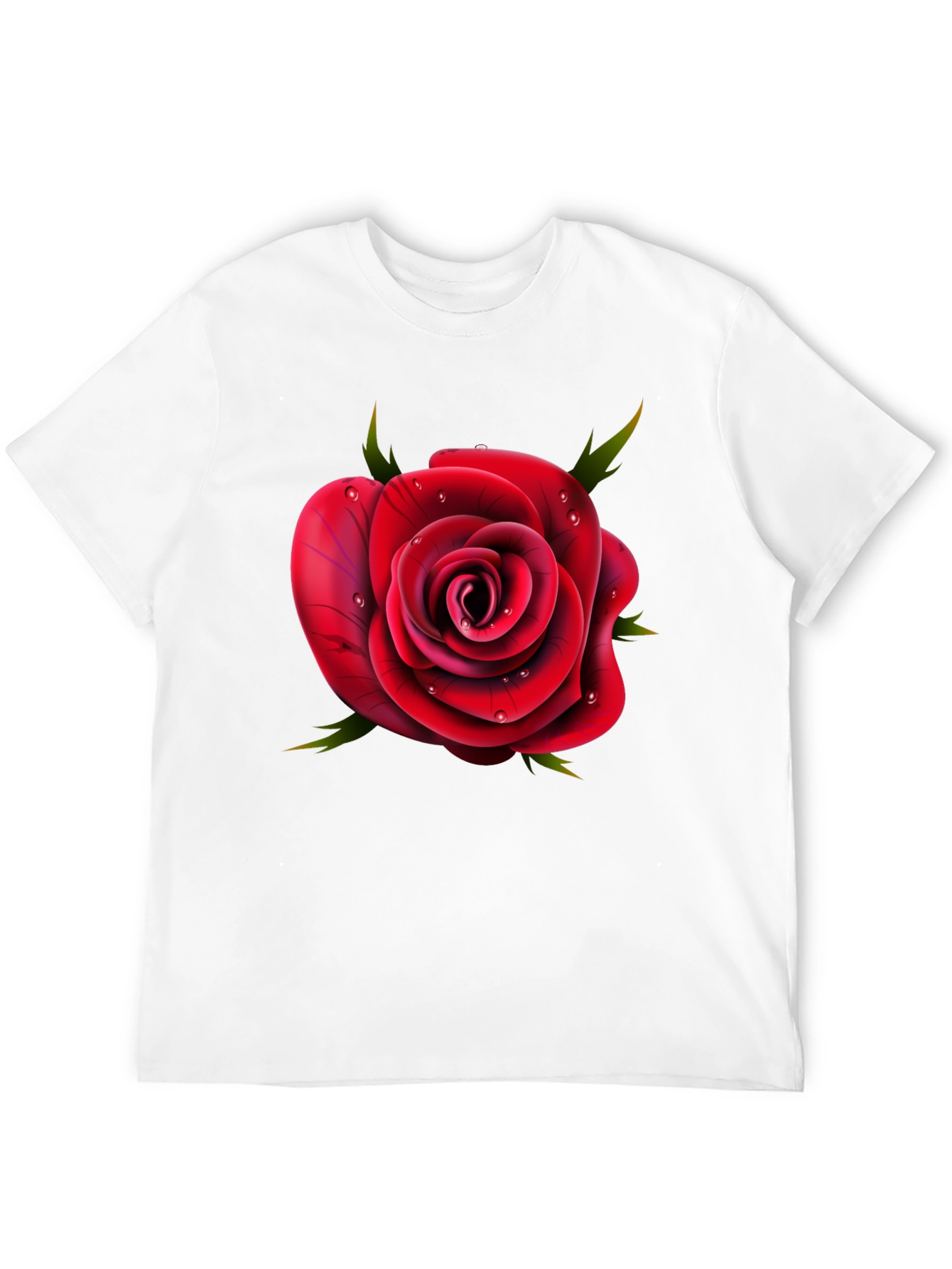 Rose Graphic T-Shirt - Elegant Floral Design