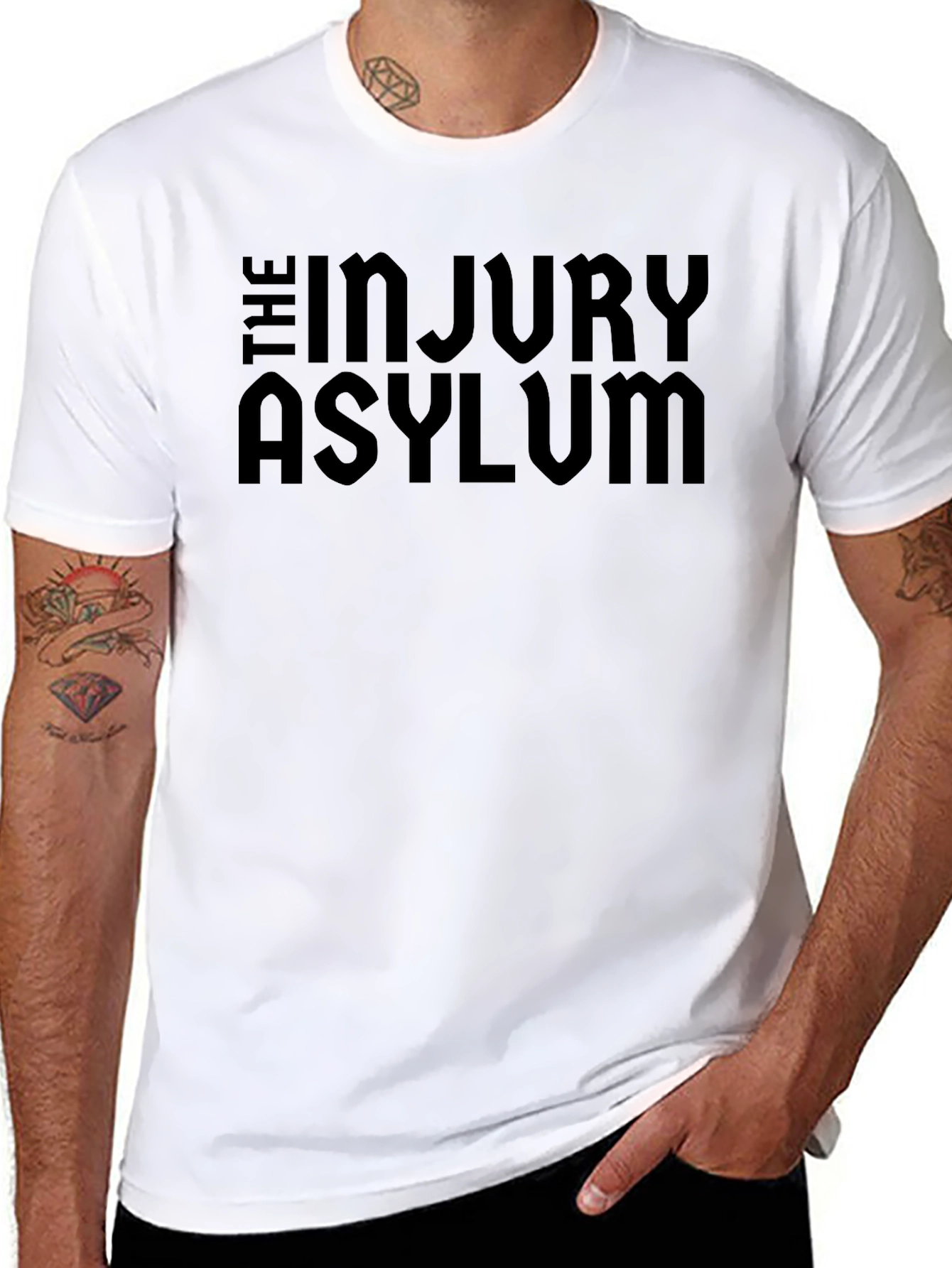 The Injury Asylum Black Graphic Tee