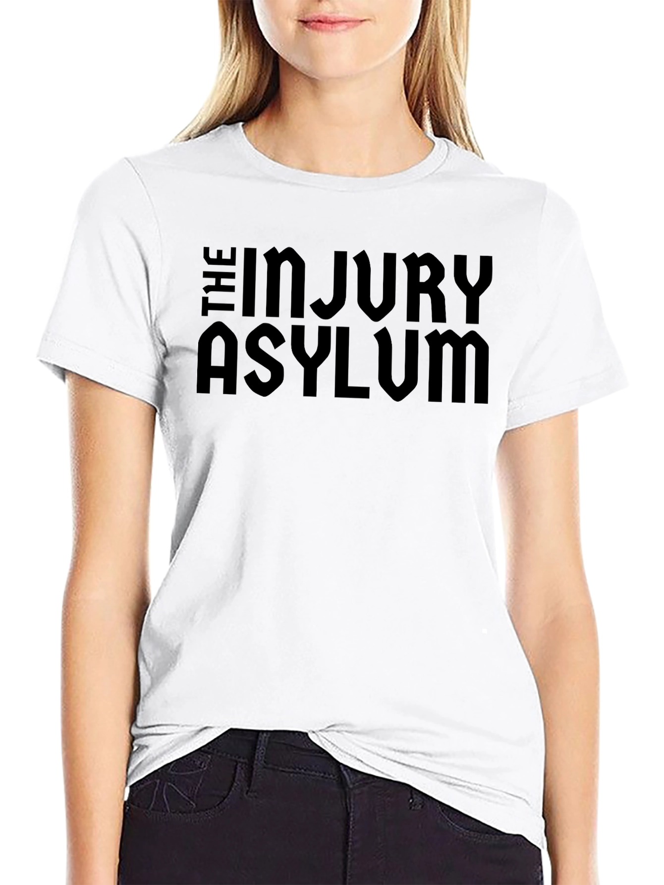 The Injury Asylum Black Graphic Tee