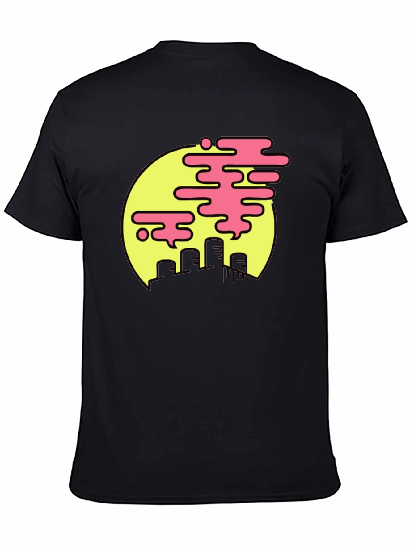 Retro Cityscape Tee - Pink Cloud Design