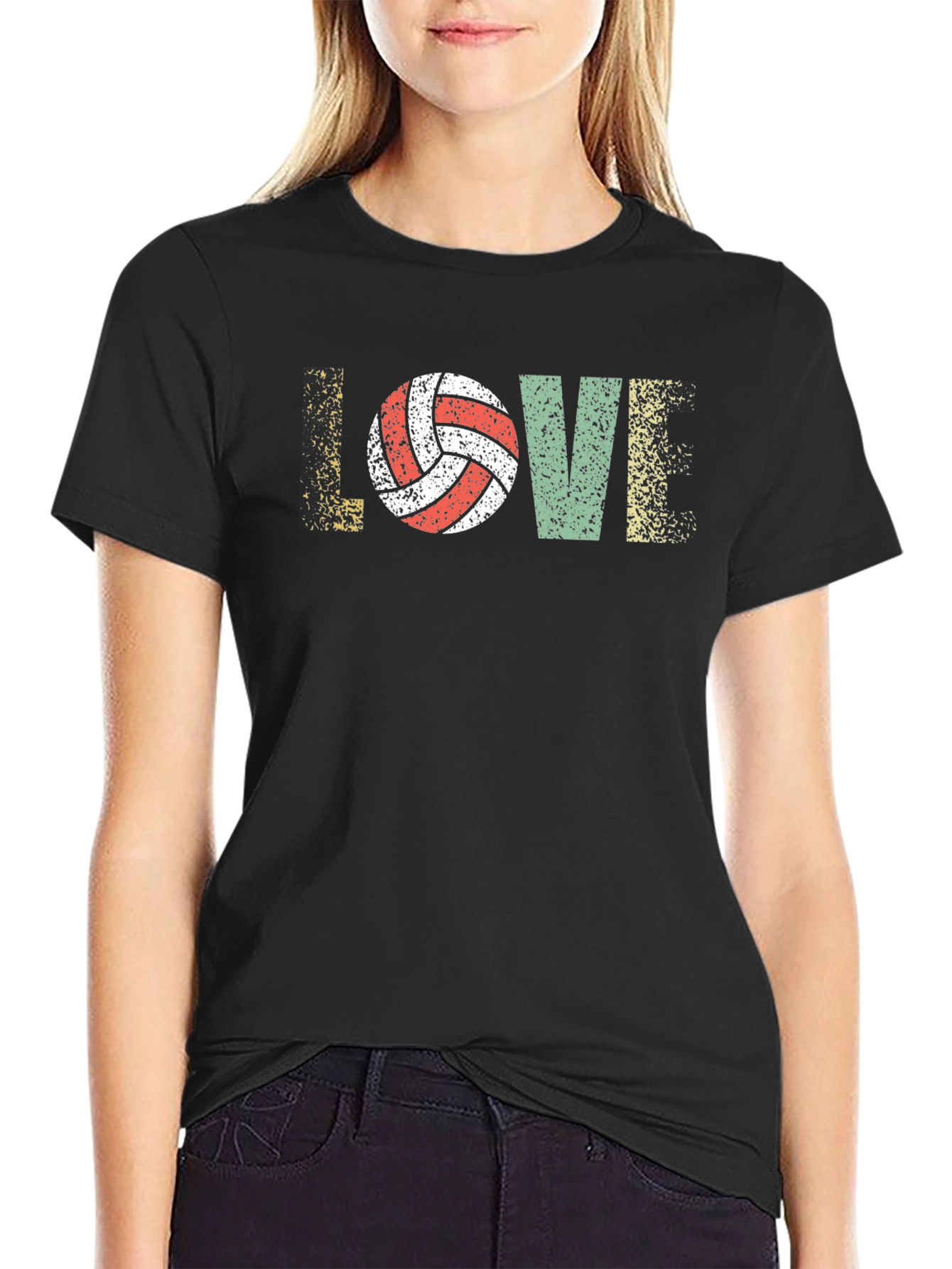 Volleyball LOVE Graphic T-Shirt