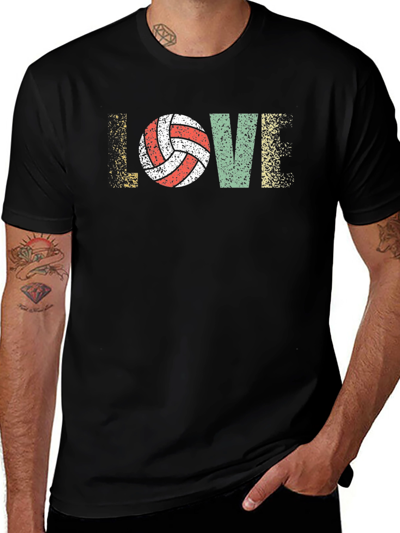Volleyball LOVE Graphic T-Shirt
