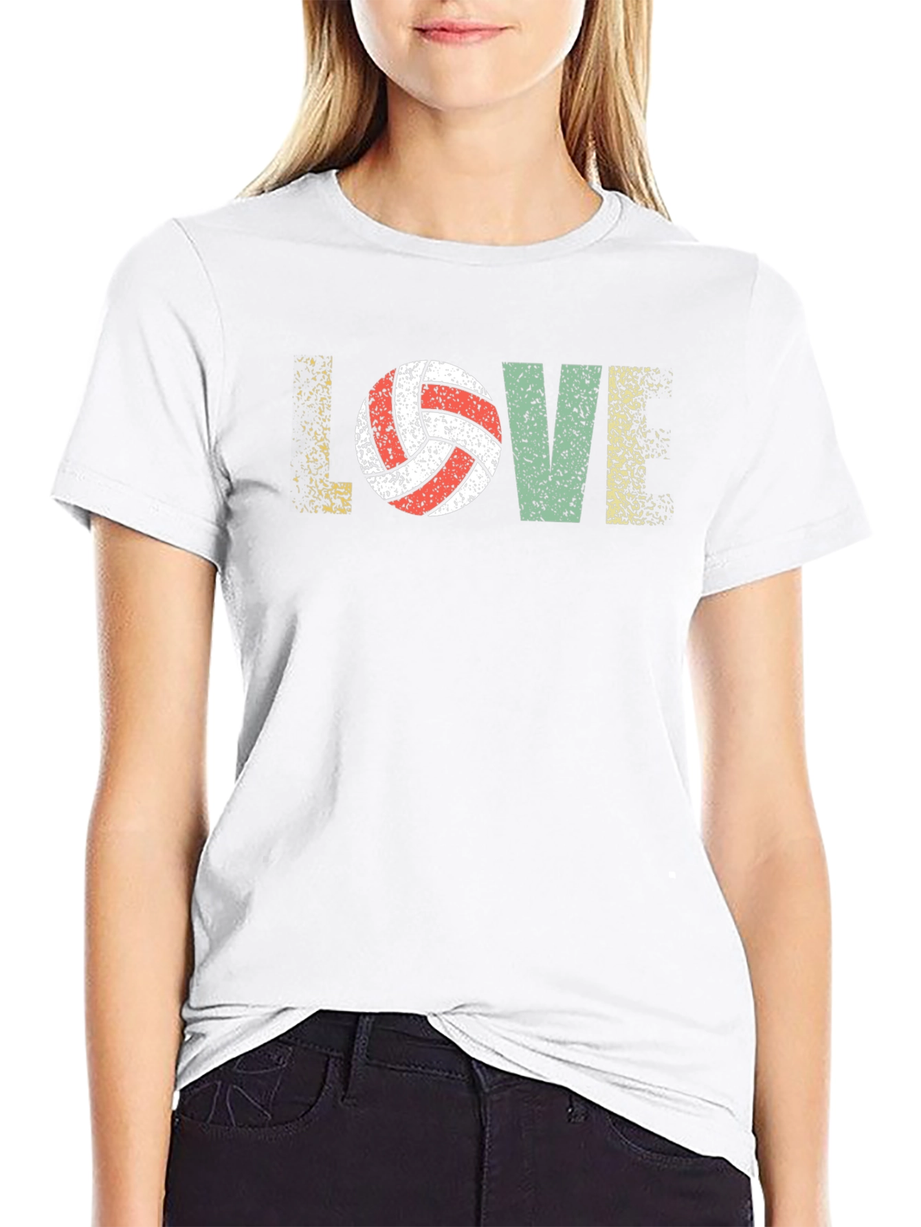 Volleyball LOVE Graphic T-Shirt