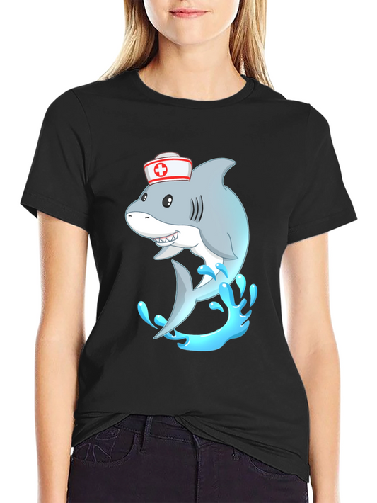 Nurse Shark Tee - Cartoon Sea Life Graphic