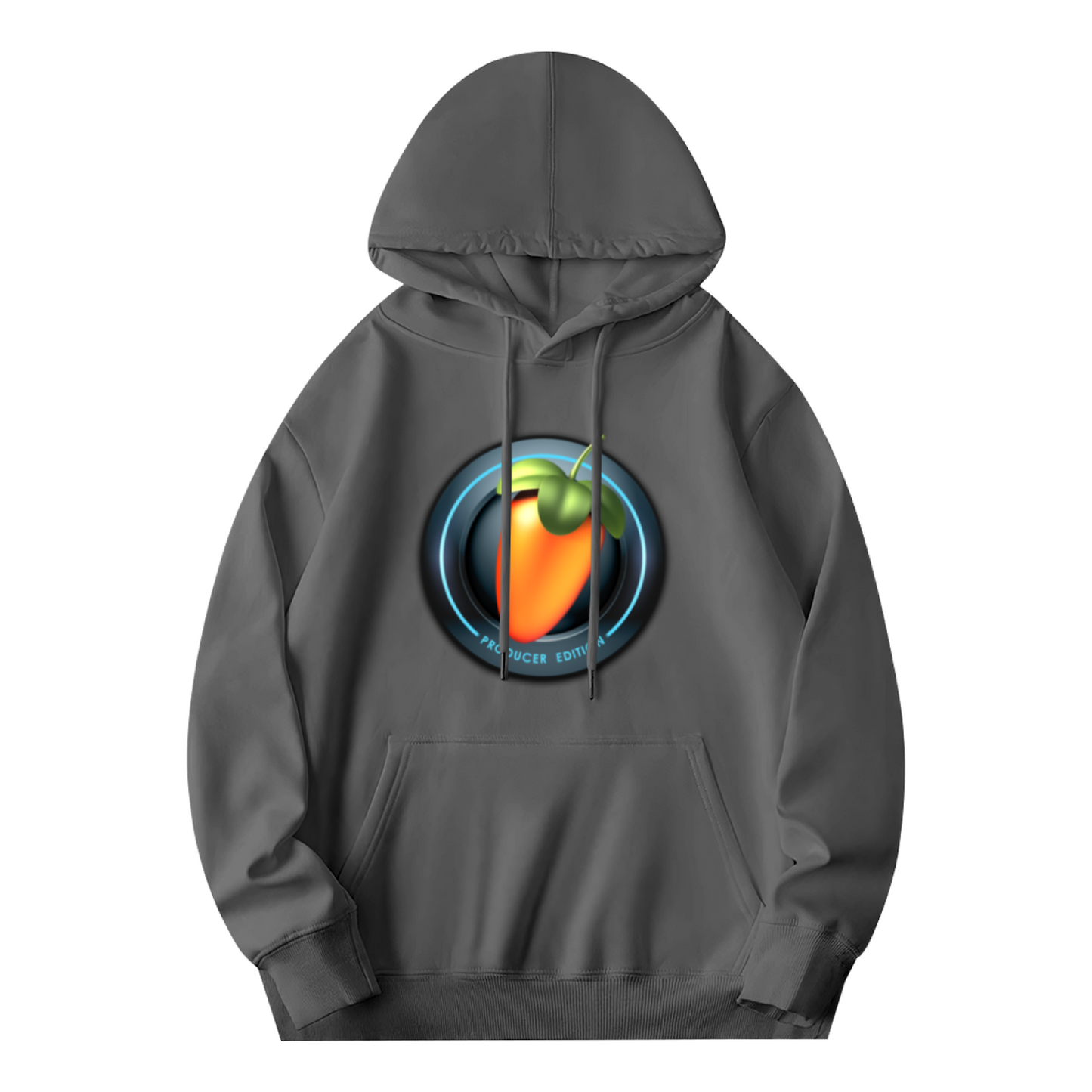 FL Studio Producer Gray Hoodie, Music Lover Soft Comfort Hoodie