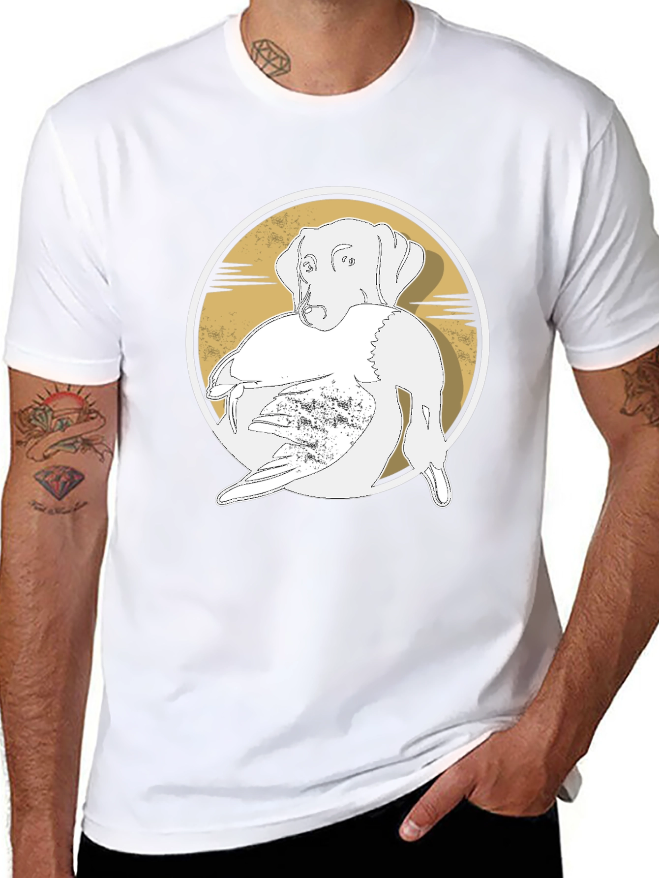 Dog and Duck Graphic Tee - Hunting Apparel
