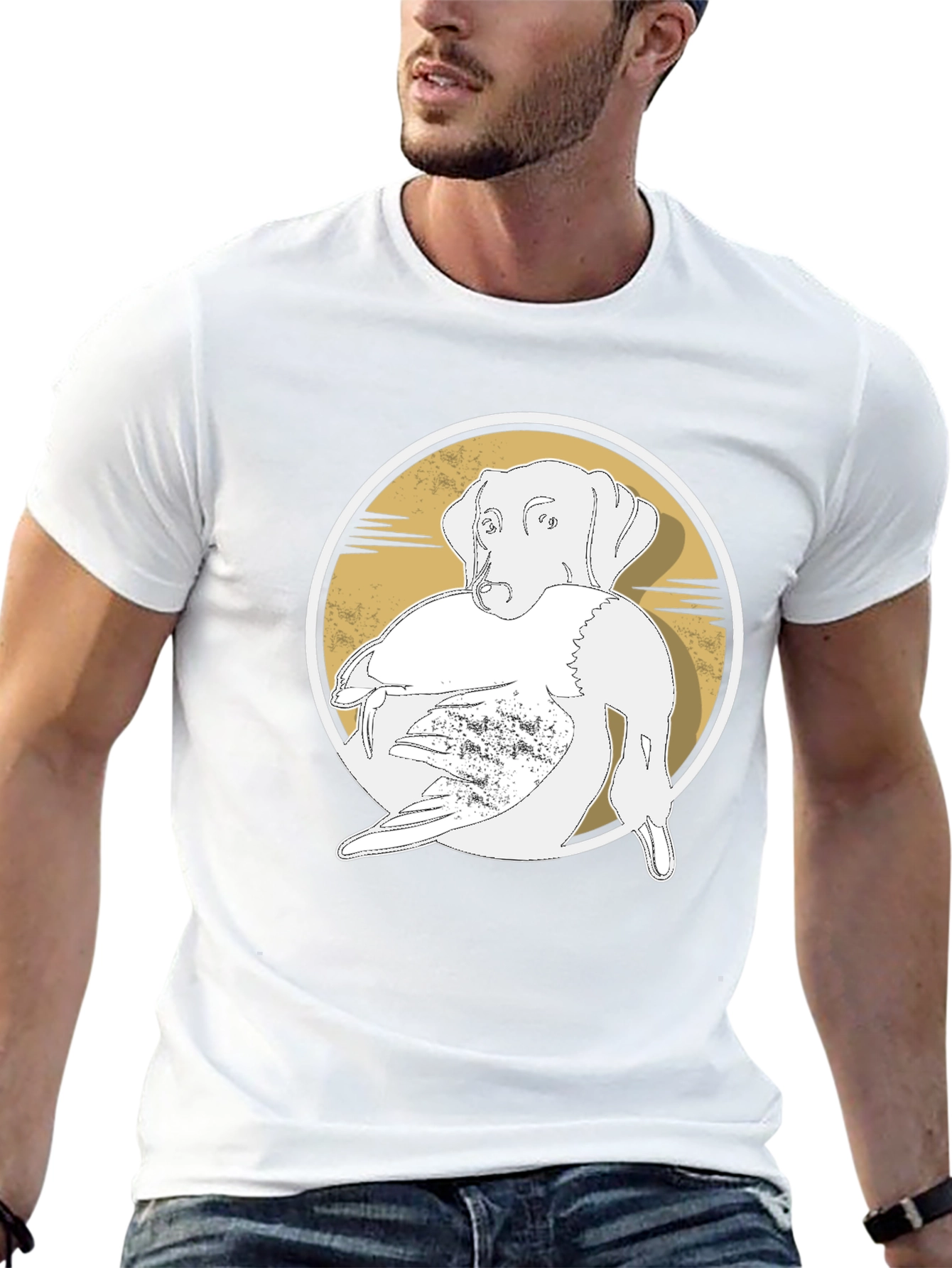 Dog and Duck Graphic Tee - Hunting Apparel