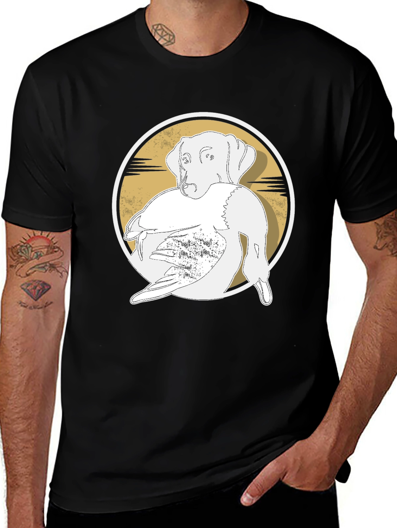 Dog and Duck Graphic Tee - Hunting Apparel