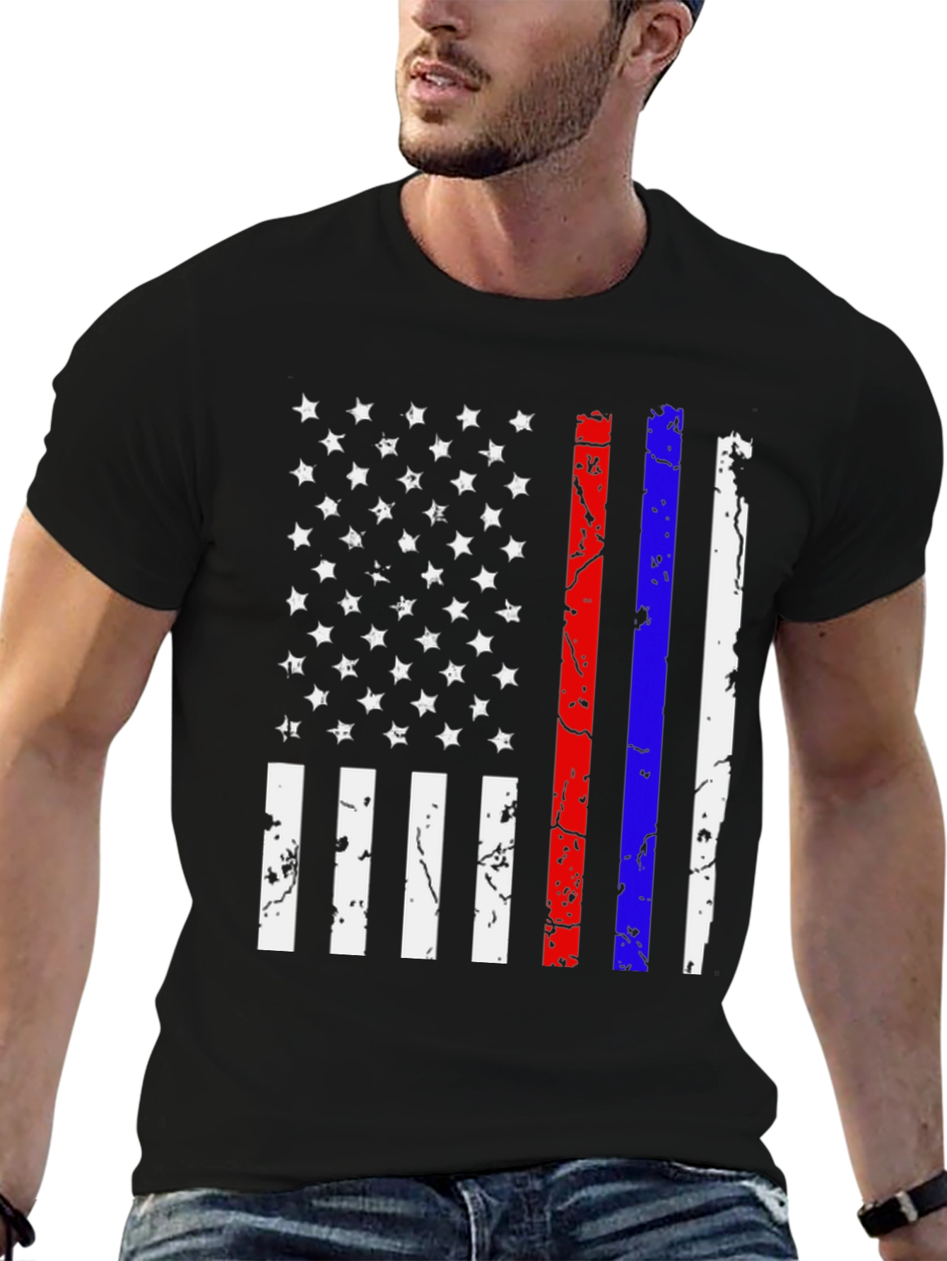 Distressed American Flag T-Shirt