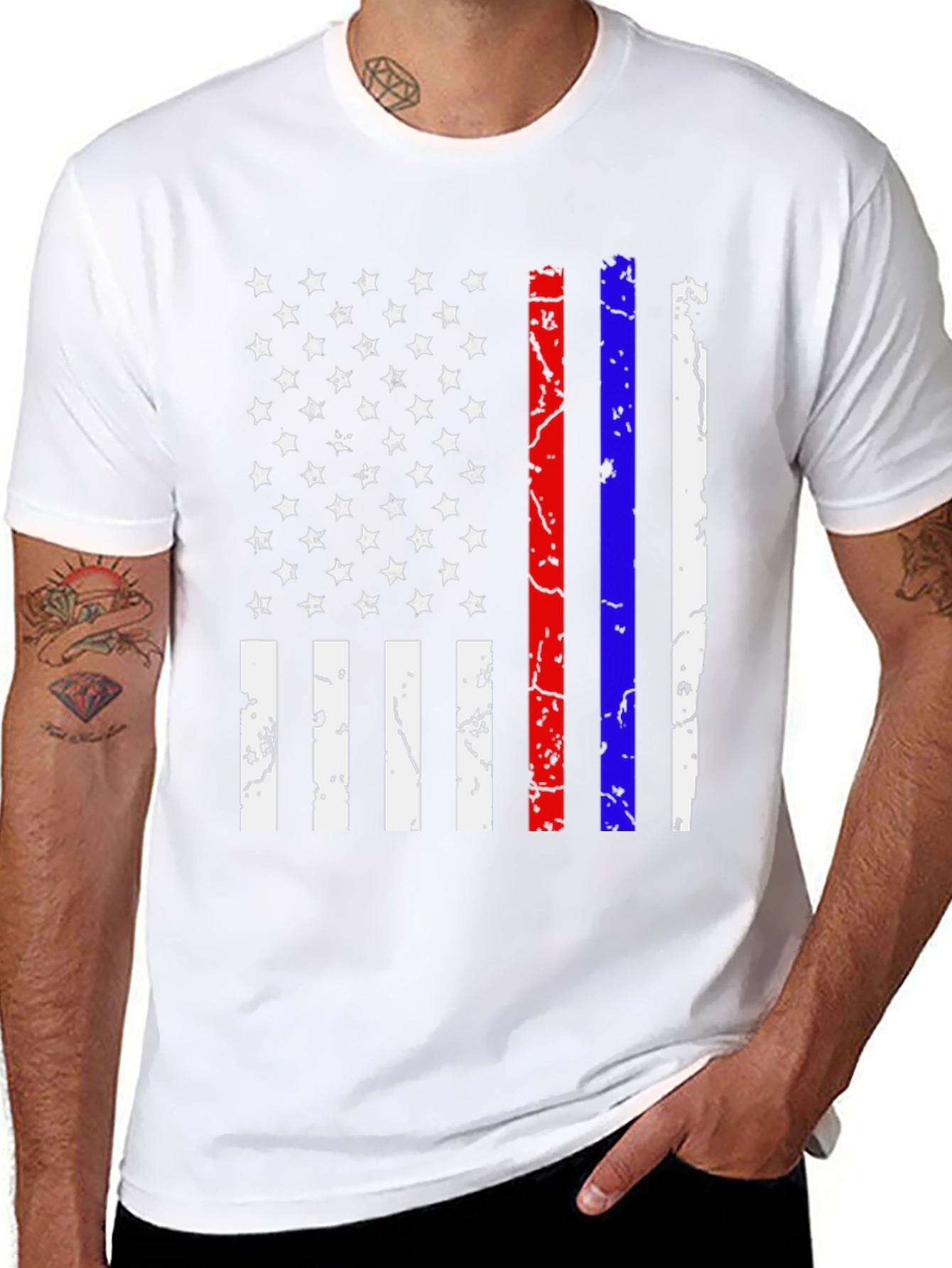 Distressed American Flag T-Shirt