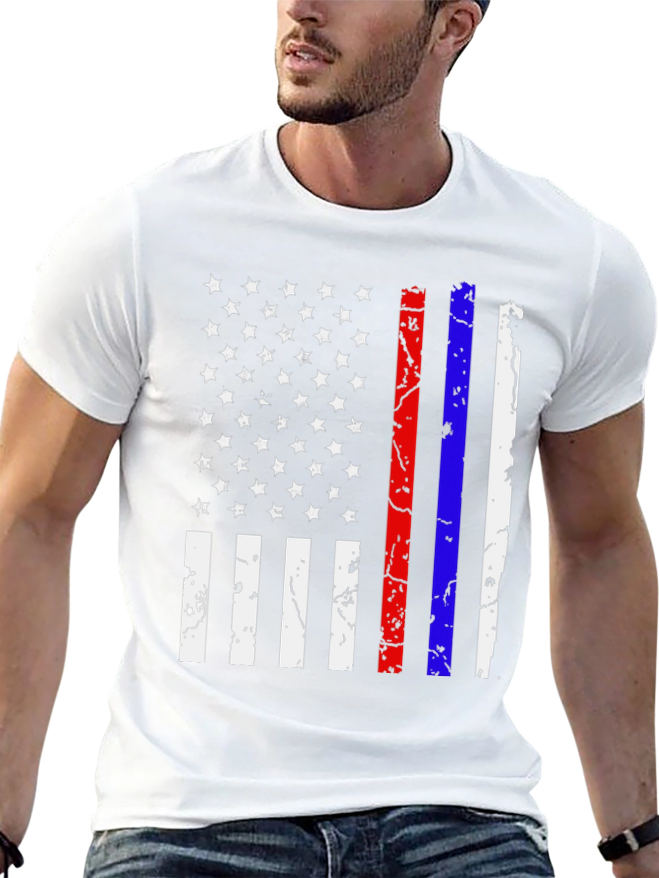 Distressed American Flag T-Shirt