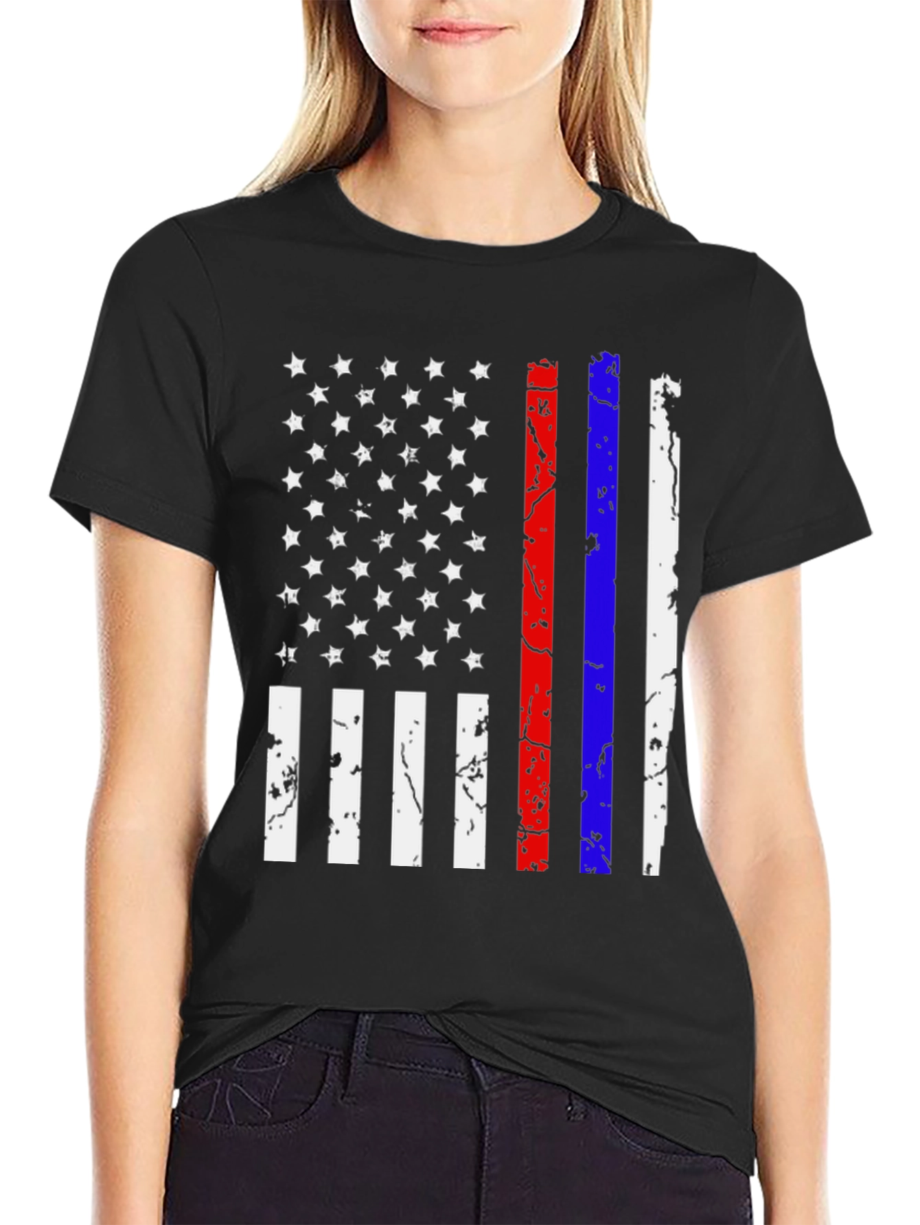 Distressed American Flag T-Shirt