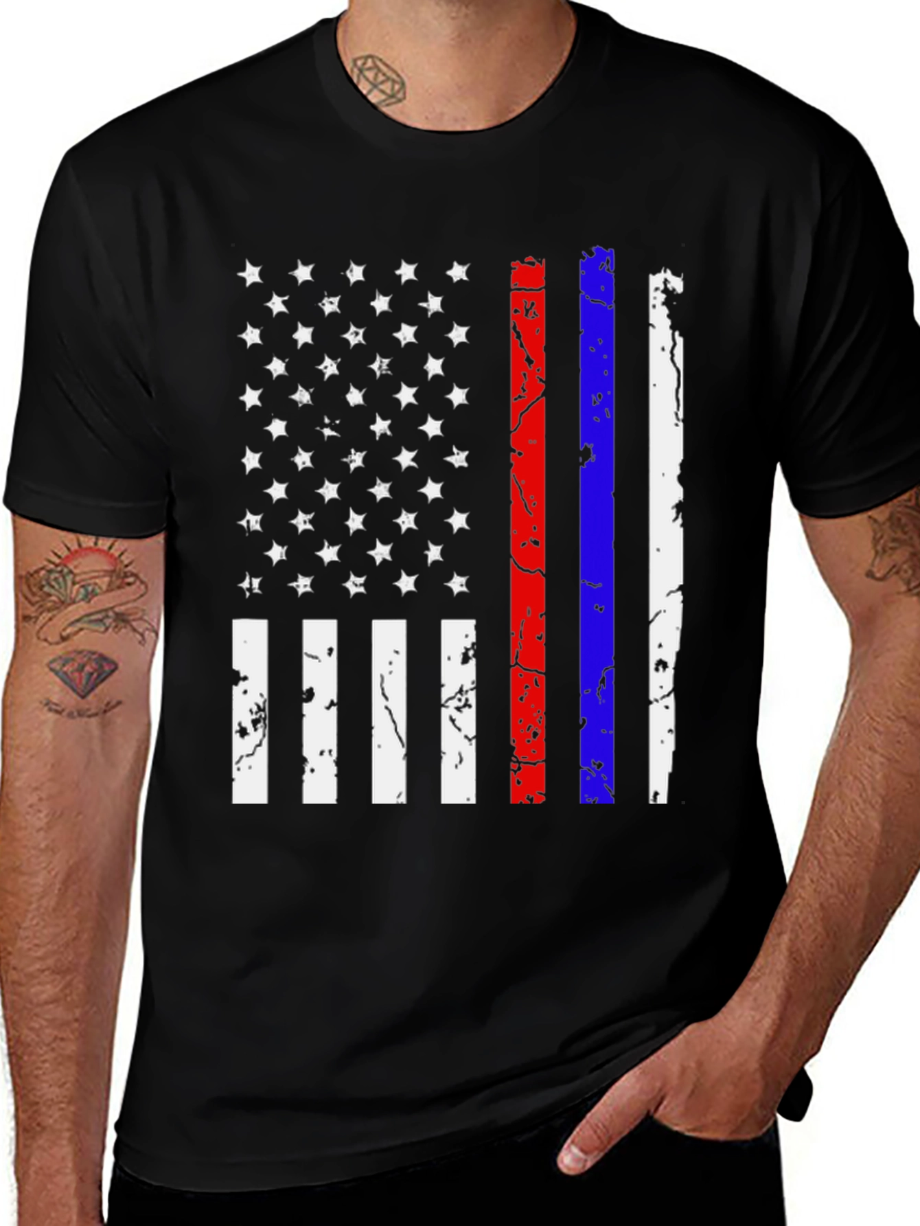 Distressed American Flag T-Shirt