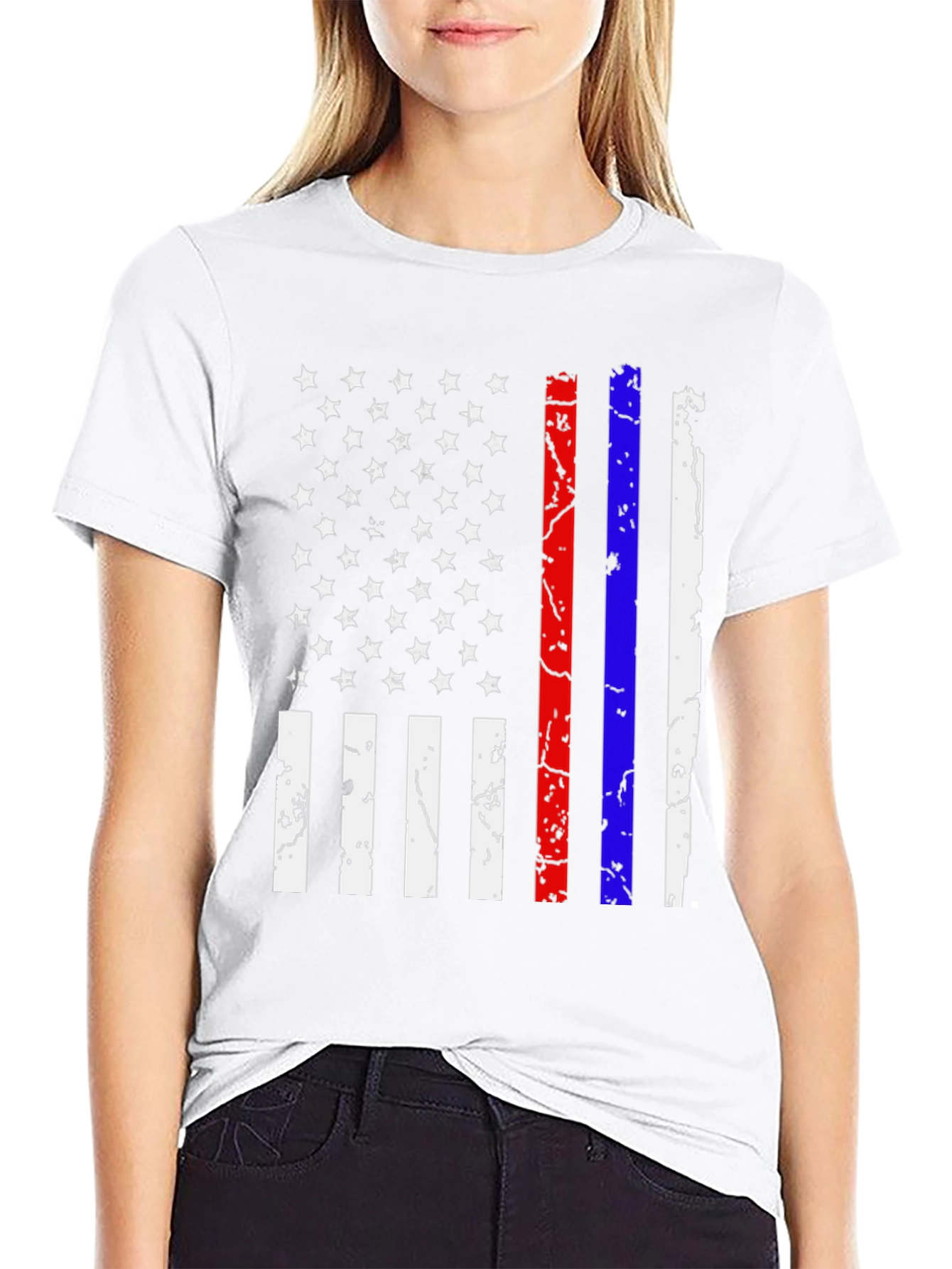 Distressed American Flag T-Shirt