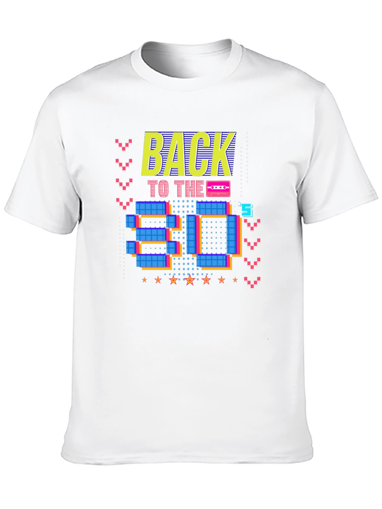 Retro 80s Graphic Print Black T-Shirt