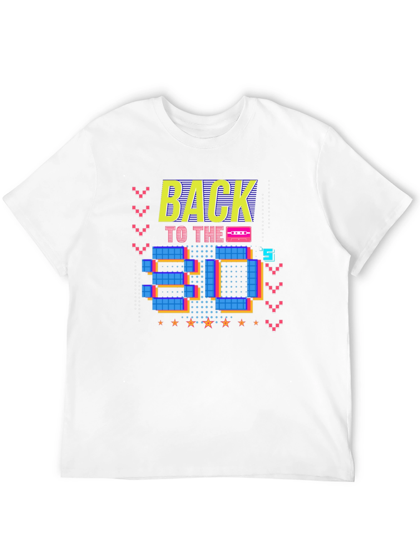 Retro 80s Graphic Print Black T-Shirt