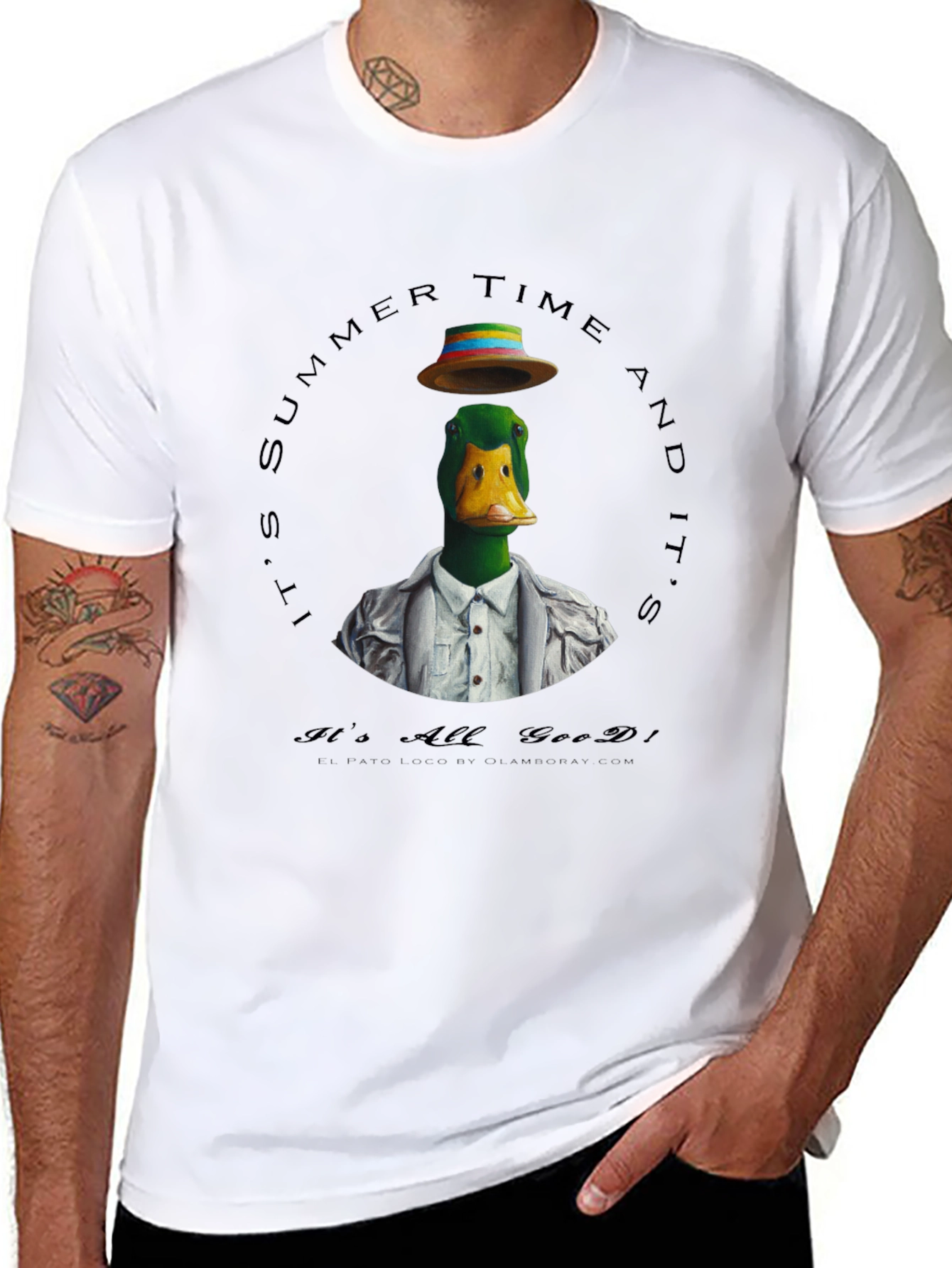 Summer Duck Graphic T-Shirt