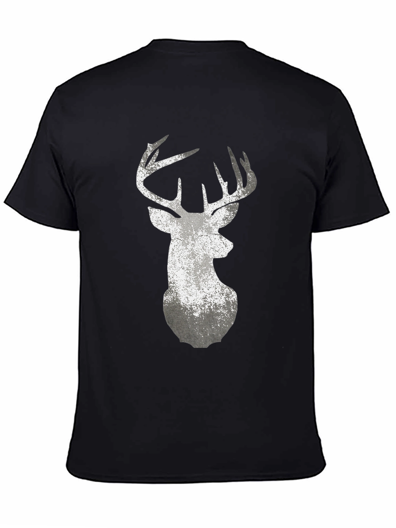 Deer Graphic T-Shirt - Distressed Print