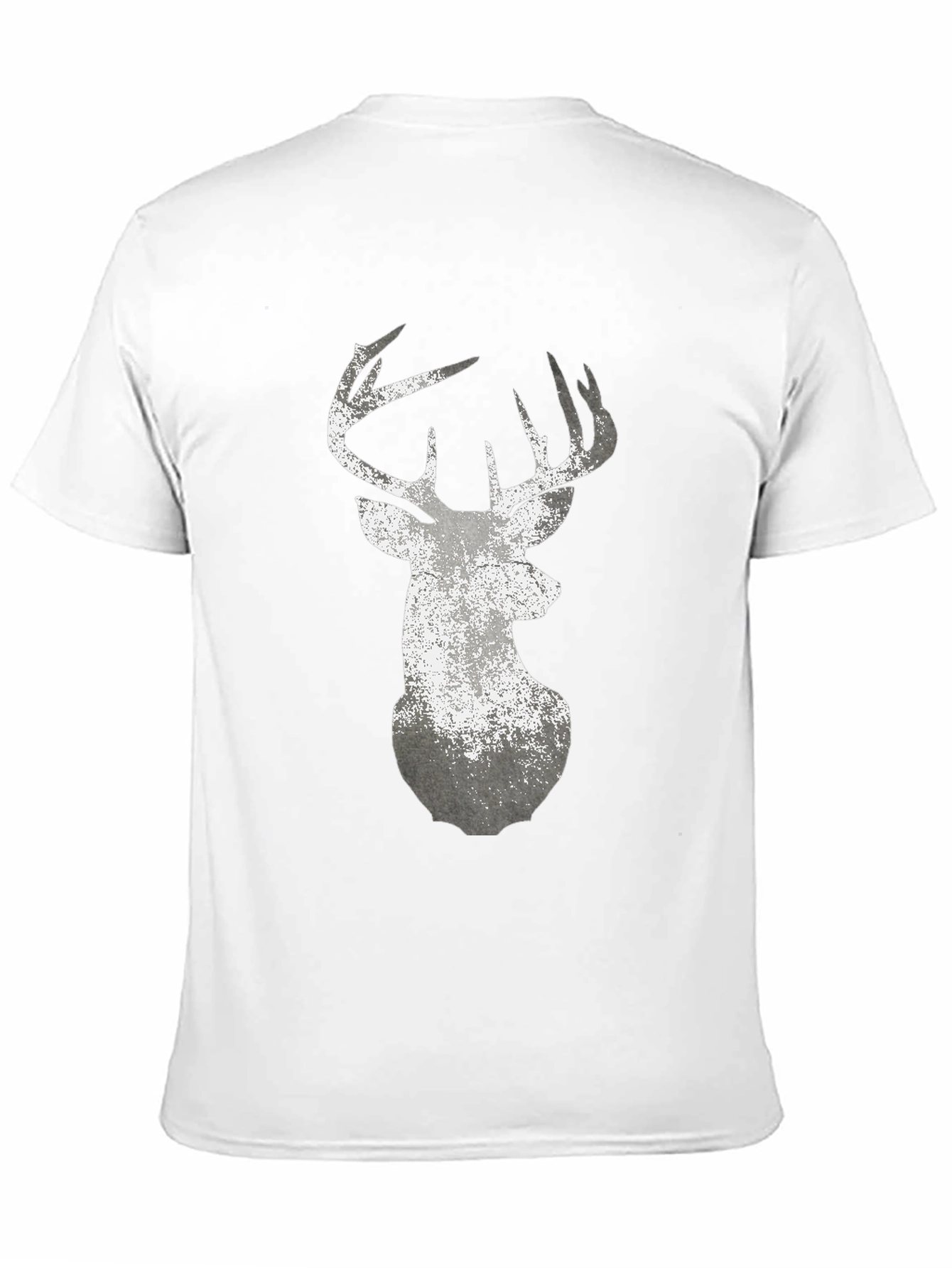 Deer Graphic T-Shirt - Distressed Print