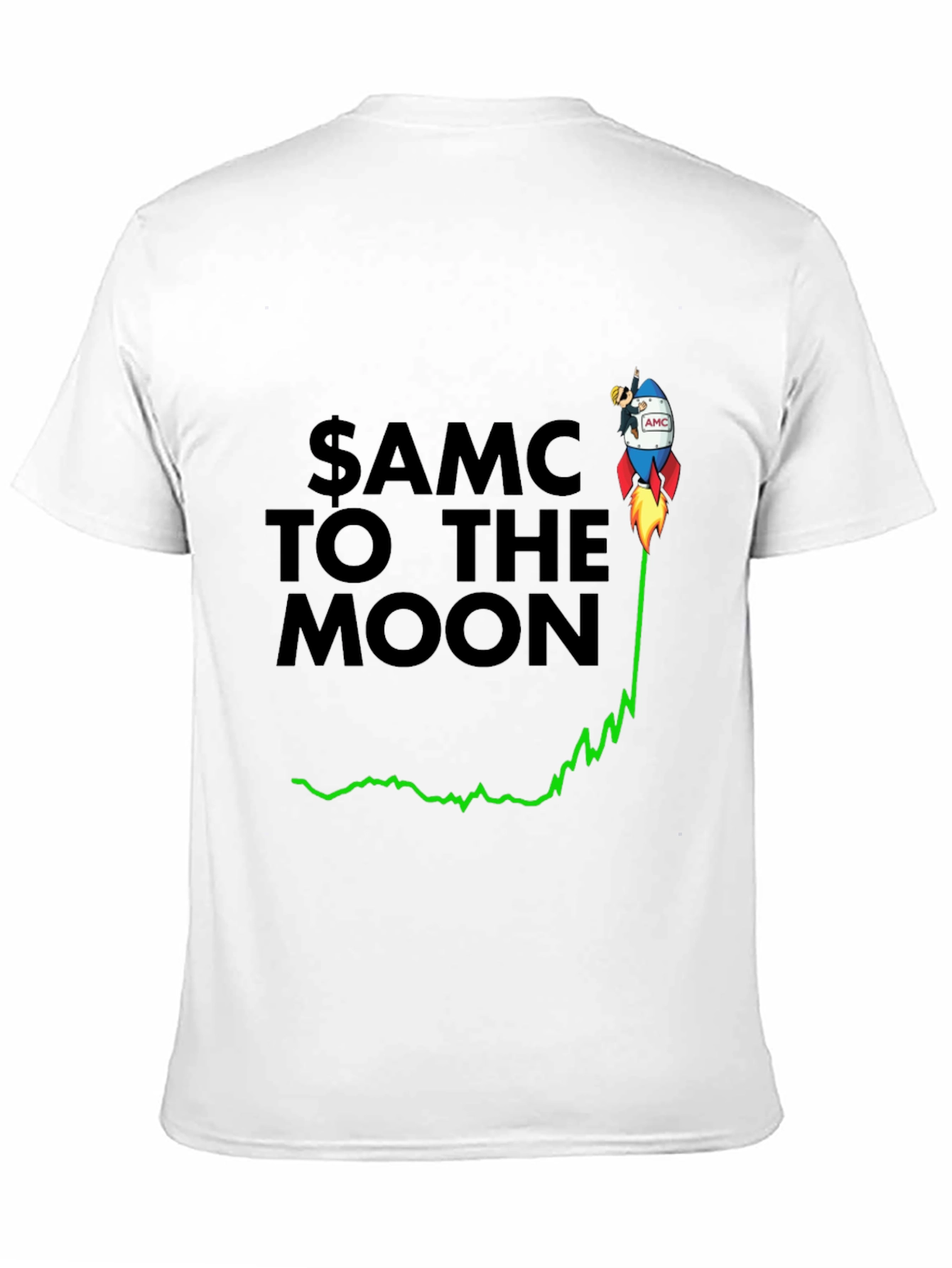 AMC to the Moon Black Graphic Tee