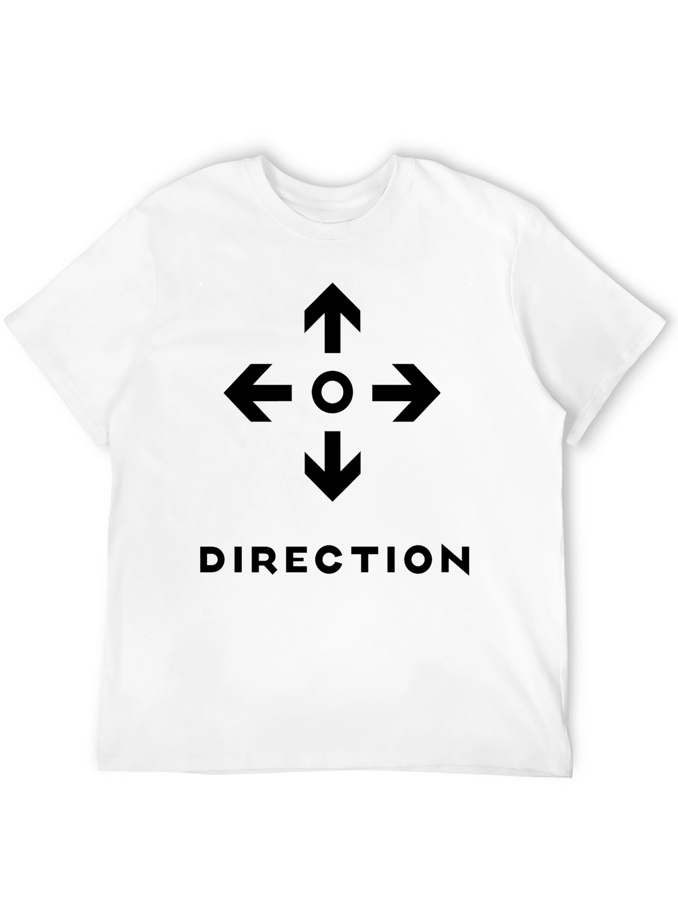 Direction Arrows Graphic Tee - Modern Compass Design