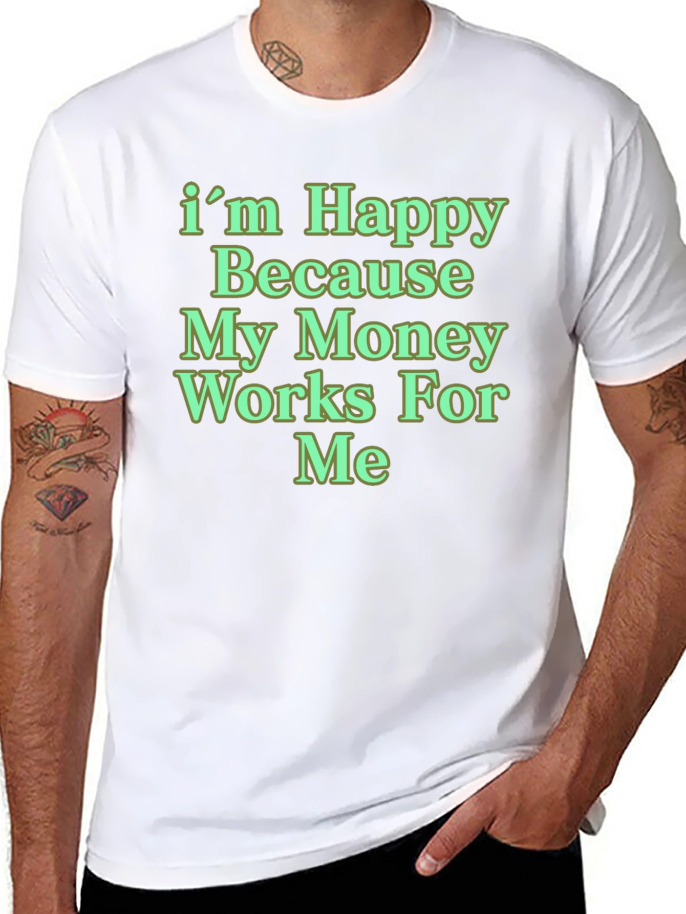 Happy Money Black T-Shirt