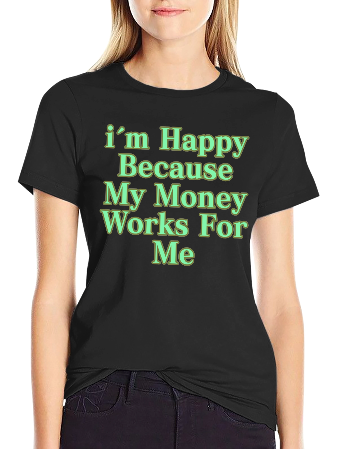 Happy Money Black T-Shirt
