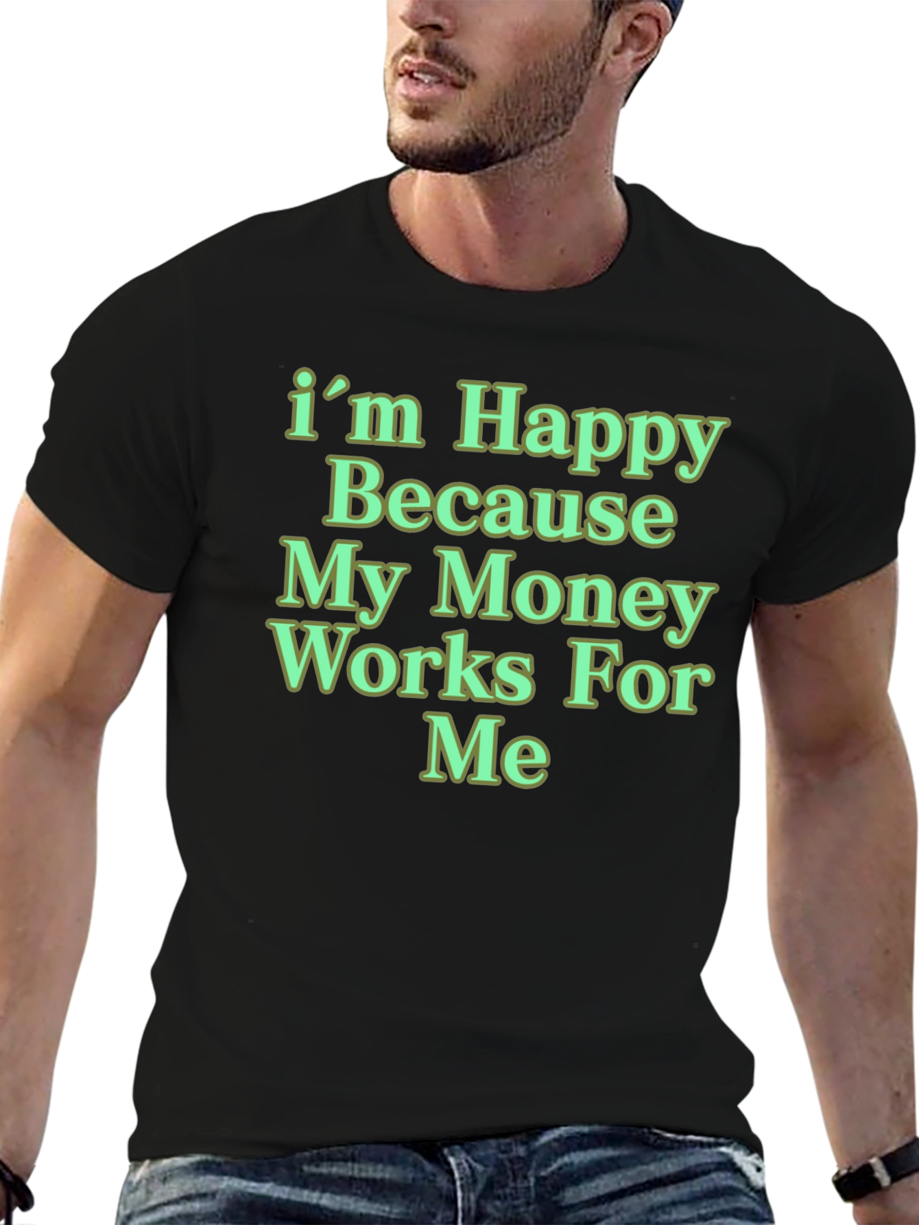 Happy Money Black T-Shirt