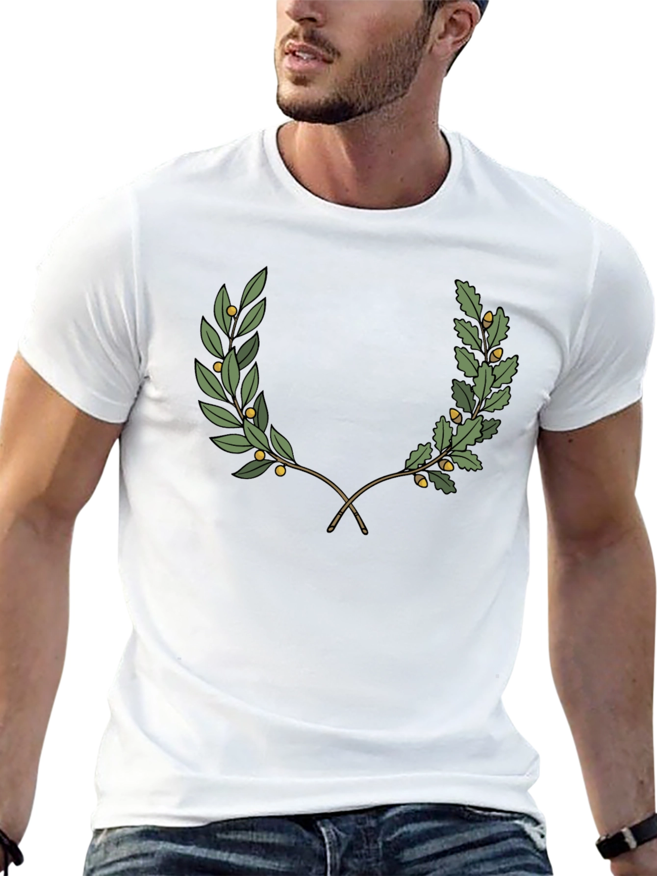 Botanical Wreath Graphic T-Shirt