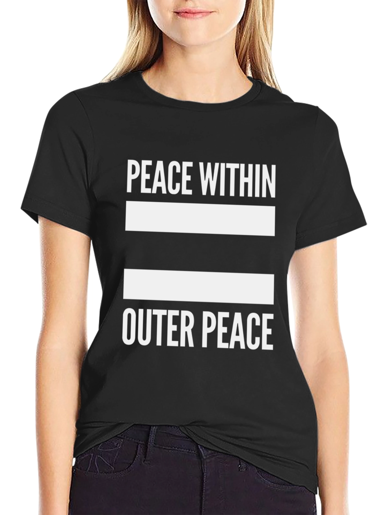 Peace Within Outer Peace Graphic T-Shirt