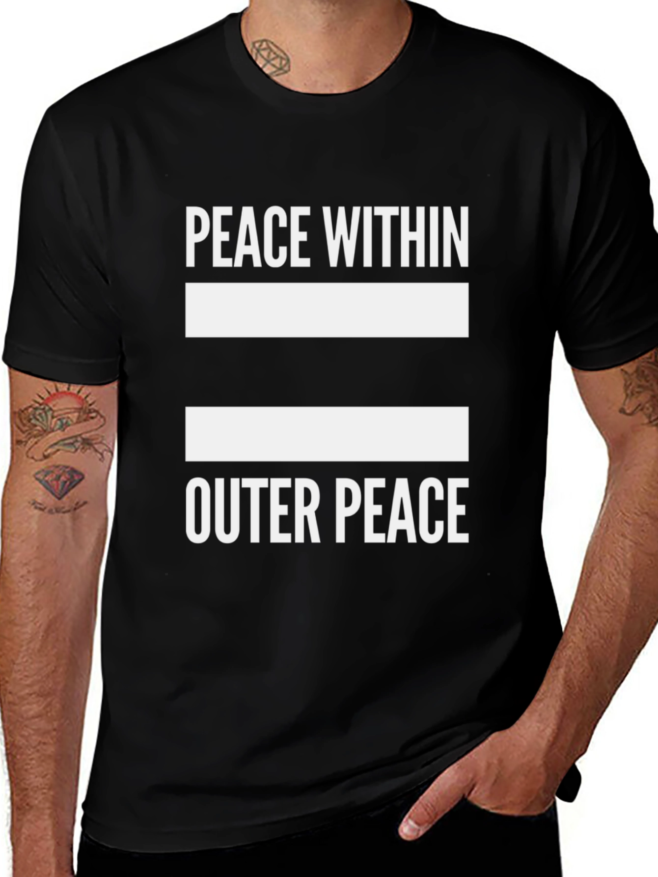 Peace Within Outer Peace Graphic T-Shirt