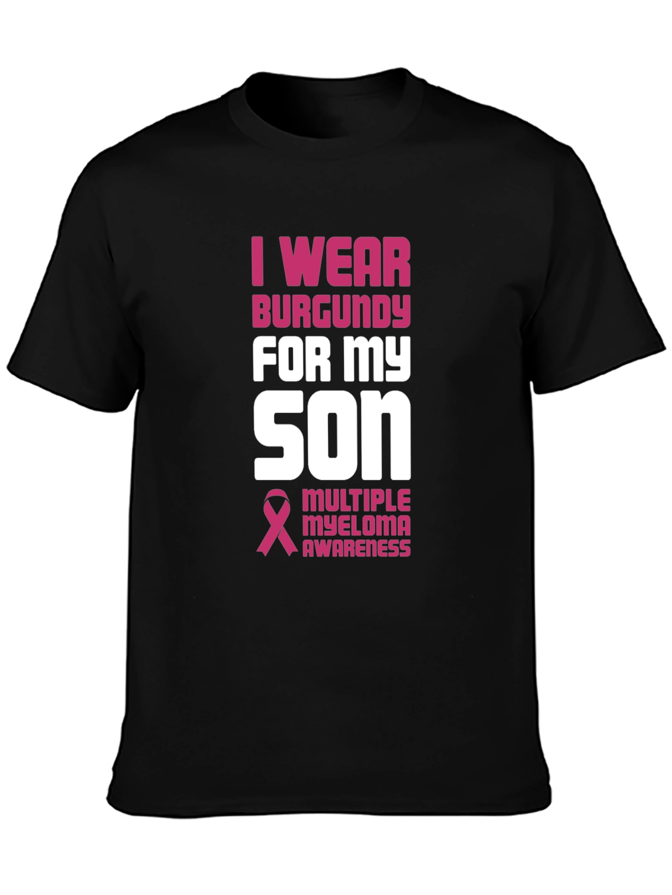 Burgundy Multiple Myeloma Awareness T-Shirt