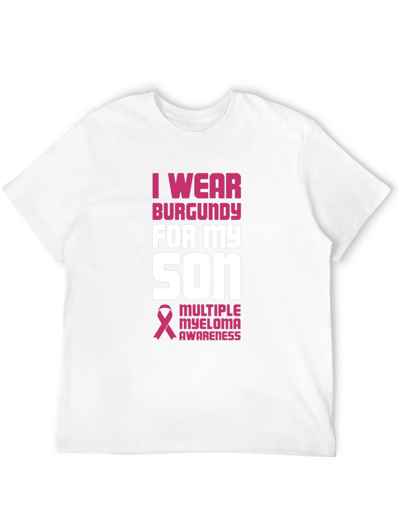 Burgundy Multiple Myeloma Awareness T-Shirt